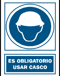 Uso obligatorio de casco.OB01A3