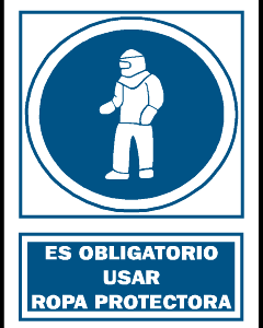 Uso obligatorio ropa protectora.OB20A3