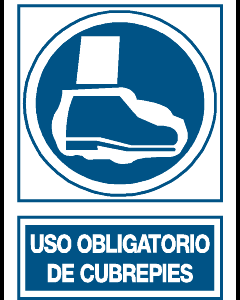 Uso obligatorio cubrepies.OB39A3