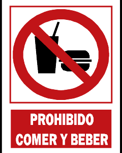 Prohibido comer y beber. PR13A3