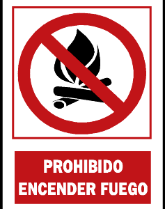 Prohibido encender fuego. PR02A3