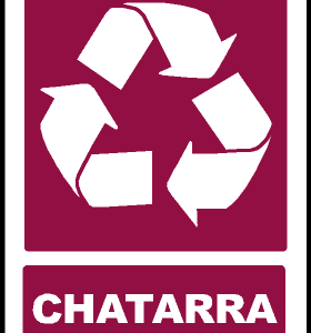 Señal de reciclaje chatarra. REC06