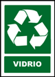 Señal de reciclaje vidrio. REC02