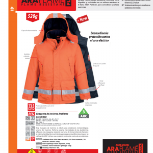 Chaqueta de invierno Portwest Araflame®.AF82