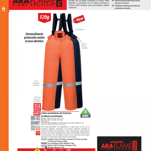 Cubre pantalones de invierno Portwest Araflame®.AF83