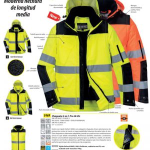 Parka 3X1 alta visibilidad Pro Hi-Vis Portwest®.C469