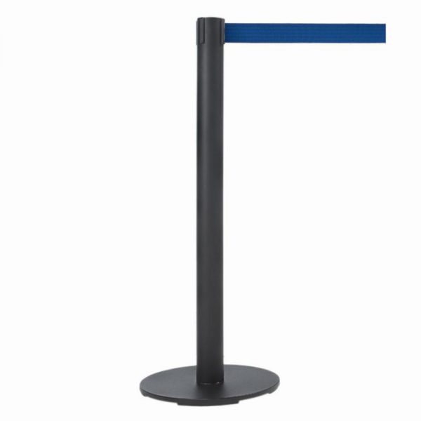 Poste negro texturado cinta azul 3 m.D100AZ