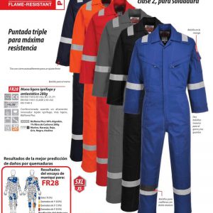 Buzo Portwest BizFlame®Plus ignífugo-antiestático.FR28