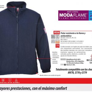 Forro polar ignífugo Portwest Modaflame®.FR30