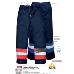 Pantalón Portwest BizFlame®Plus ignífugo-antiestático arco eléctrico.FR56