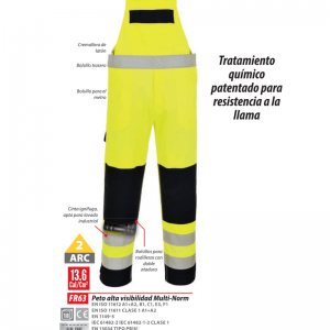 Peto alta visibilidad Portwest Multi-Norm®.FR63