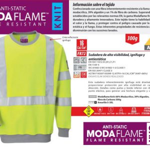 Sudadera alta visibilidad Portwest  ModaFlame®.FR72