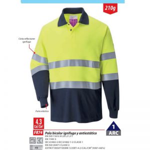 Polo de protección multi-riesgo ModaFlame®.FR74