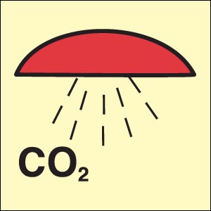 Señal Espacio protegido por CO2.OMI-308