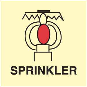 Señal Espacio protegido por Sprinklers. OMI-348