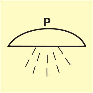 Señal Area protegida por polvo. OMI-407