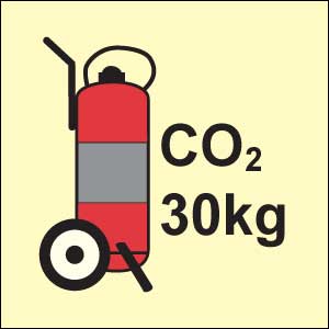 Señal Carro extintor CO2 30 kg. OMI-399