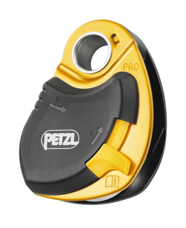 Polea Petzl® PRO imperdible alto redimiento.P46