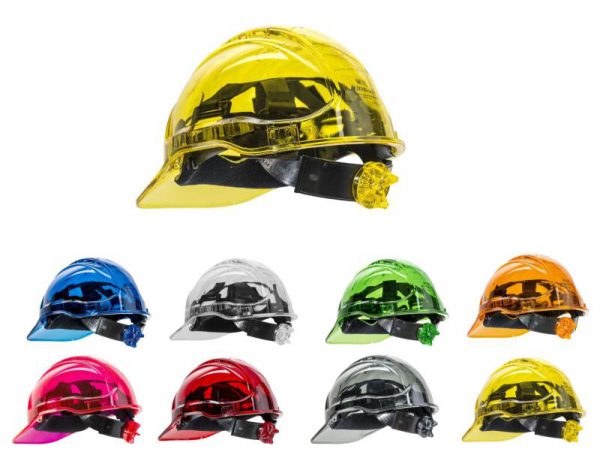 Casco de protección Portwest Peak View Plus® ventilado ruleta.PV60