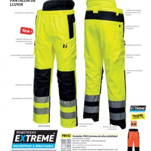 Pantalón chubasquero transpirable Extreme PW3® Portwest.PW342