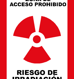 Señal Irradiación prohibido el paso. RAD07