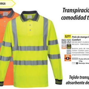 Polo alta visibilidad Portwest® Cotton Confort.S271