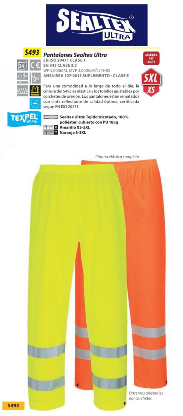 Pantalón alta visibilidad»Sealtex Ultra».S493