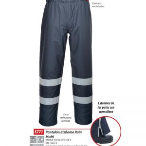 Pantalón Portwest Bizflame Rain® ignífugo-antiestático ARC.S771