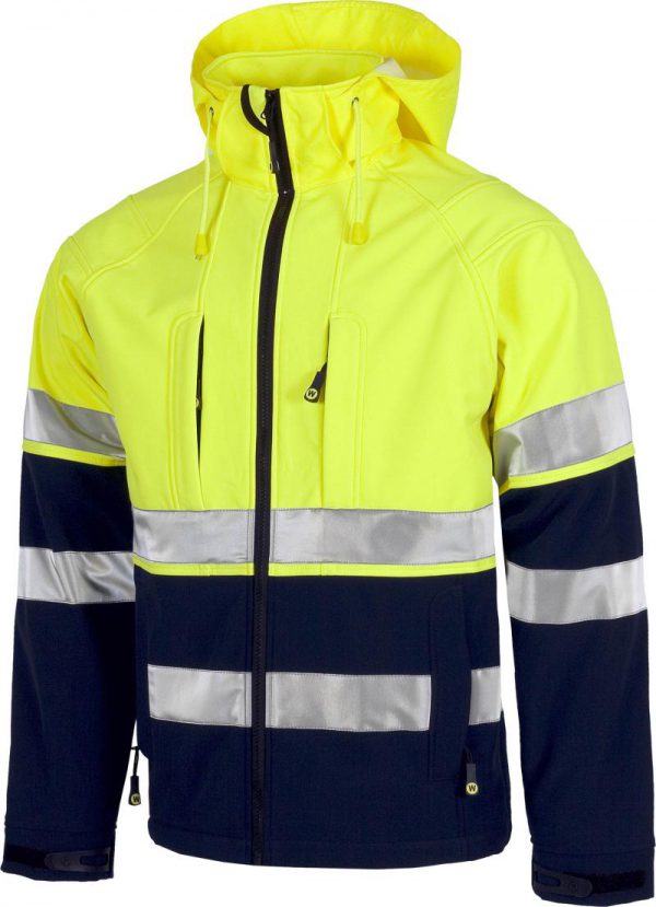 Chaqueta Workshell Combi AV capucha.S9525