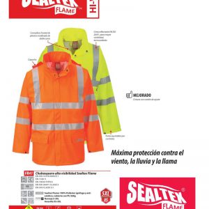 Chubasquero Portwest Sealtex Flame® multi-protección.FR41