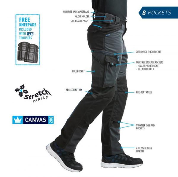 Pantalón canvas stretch WX3® Portwest.T701