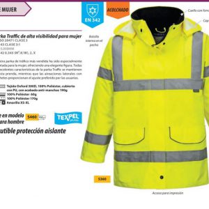 Parka Portwest® alta visibilidad traffic mujer.S360